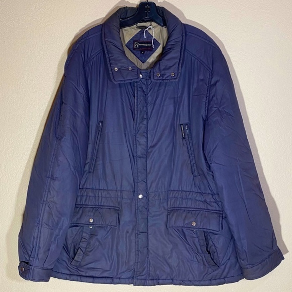 Vintage Members Only Utility Jacket Coat Oversized Bomber Varsity Winter